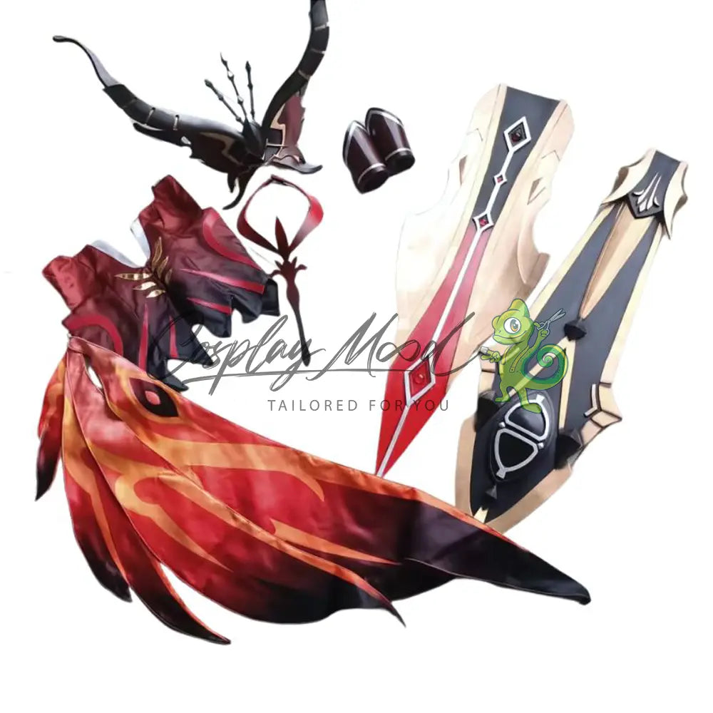 Armatura-Cosplay-Signora-Strega-Cremisi-delle-Fiamme-Genshin-Impact-9
