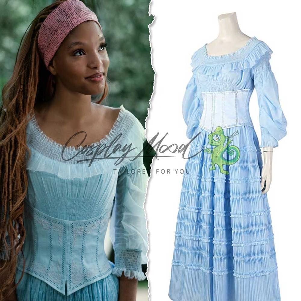 Costume-Cosplay-Ariel-Blue-Dress-La-Sirenetta-Film-Disney-1