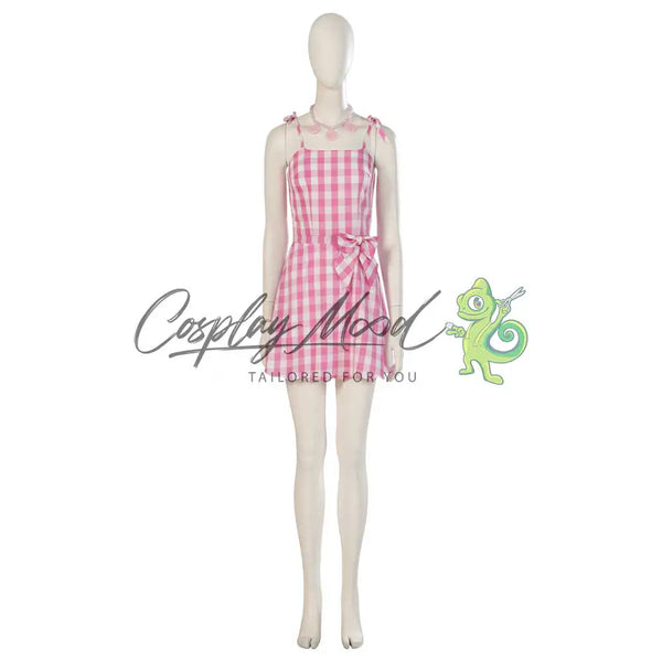 Costume-Cosplay-Barbie-Vestito-Rosa-Mare-Barbie-il-film