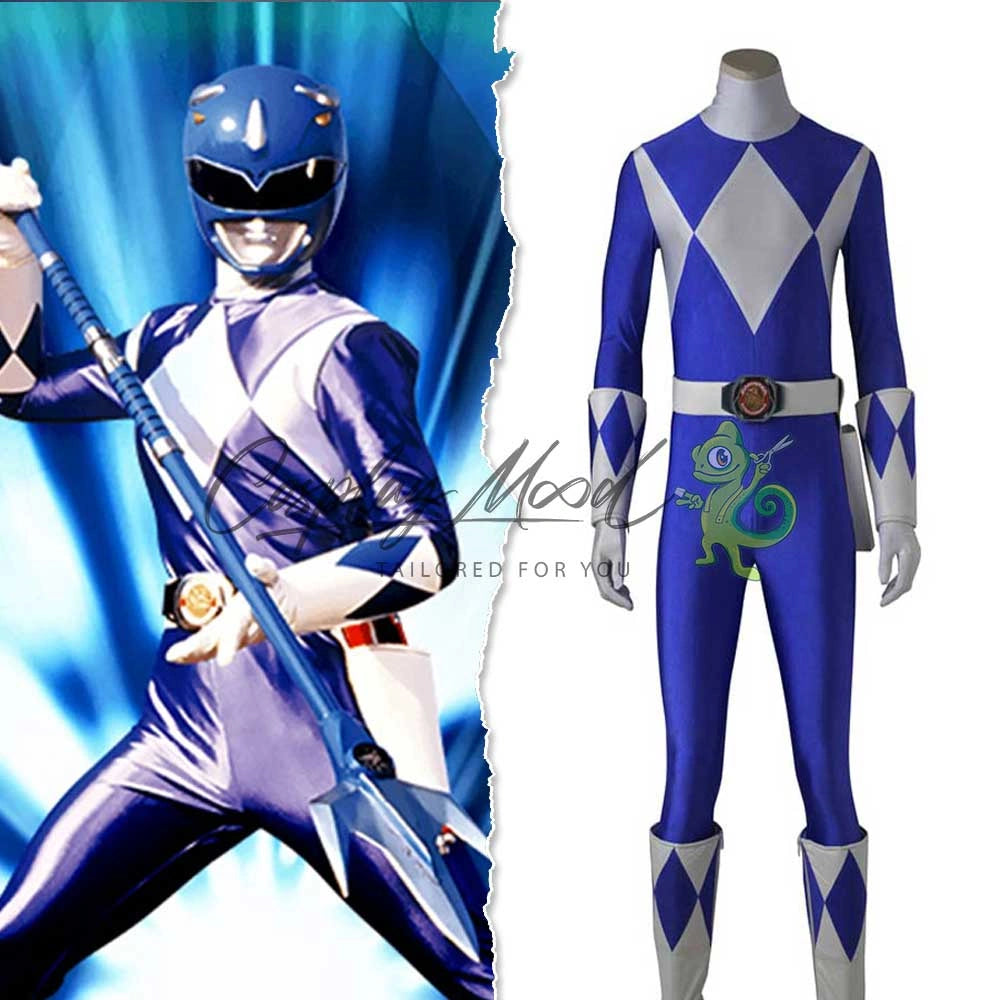 Blue Ranger Mighty Morphin Power Rangers Cosplay Costume | Cosplaymood ...