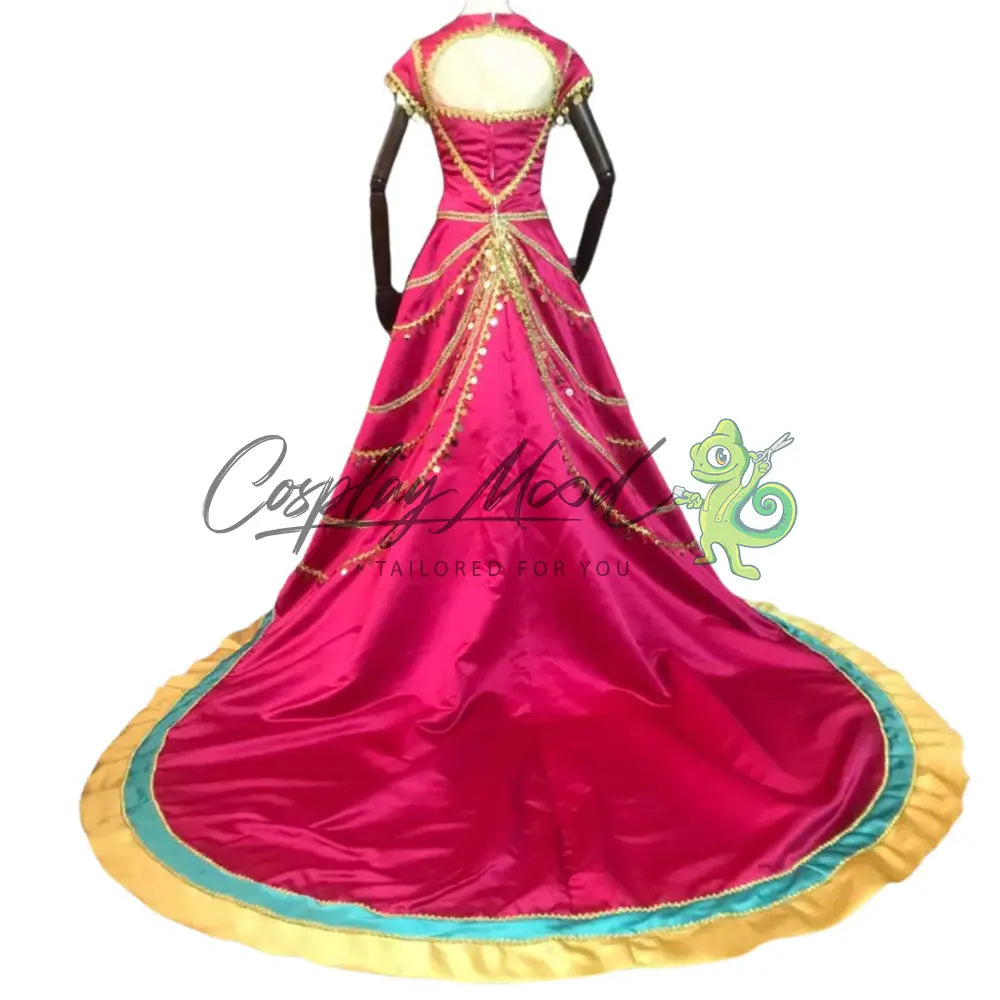 Costume-Cosplay-Jasmine-Red-Dress-Aladdin-film-4