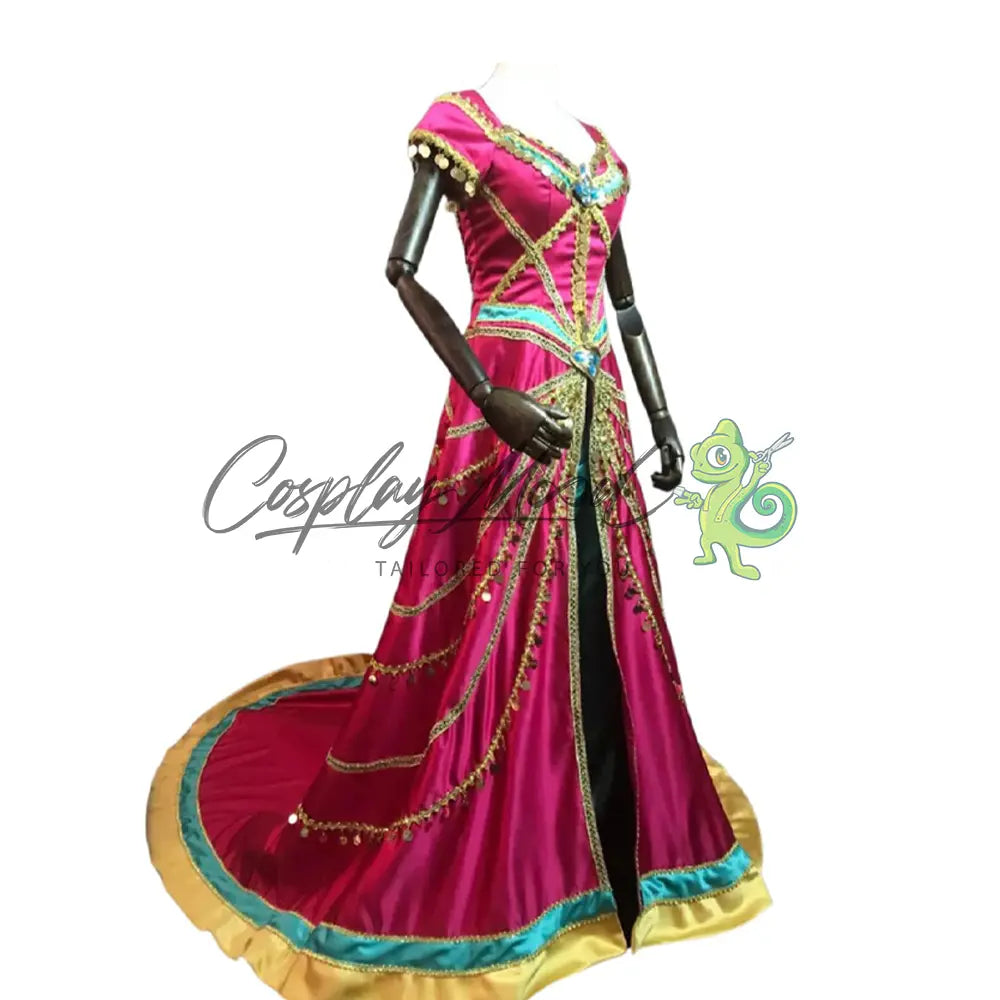 Costume-Cosplay-Jasmine-Red-Dress-Aladdin-film-2