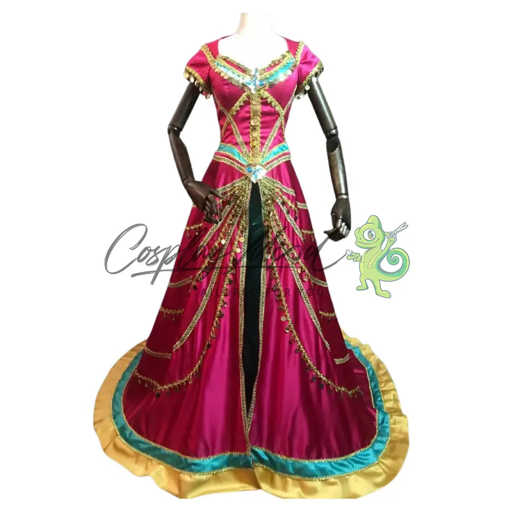 Costume-Cosplay-Jasmine-Red-Dress-Aladdin-film