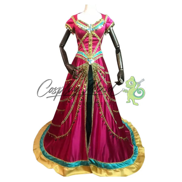 Costume-Cosplay-Jasmine-Red-Dress-Aladdin-film