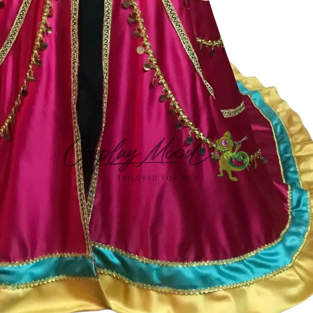Costume-Cosplay-Jasmine-Red-Dress-Aladdin-film-8
