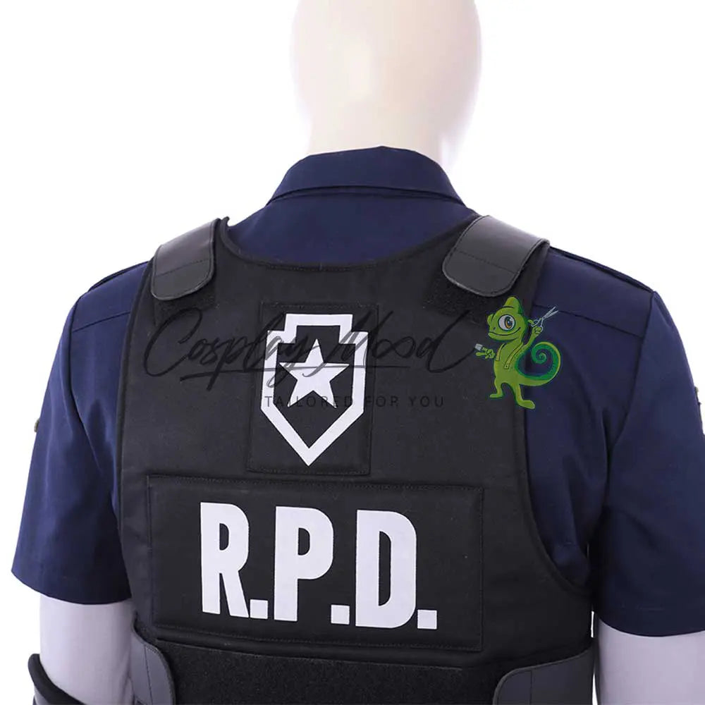 RE2 Remake Leon Kennedy R P D Suit Cosplay Costume Cosplaymood re2-remake-leon-kennedy-r-p-d-suit-cosplay-costume-cosplaymood