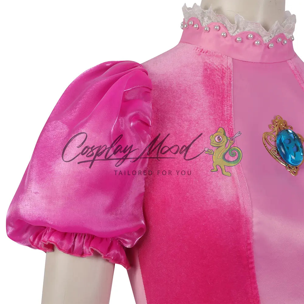 Costume Cosplay Principessa Peach Super Mario Bros il Film 15