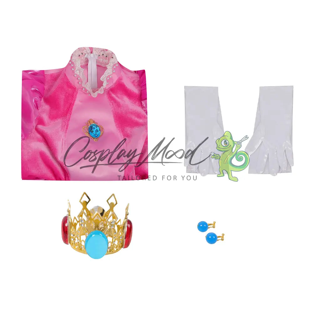 Costume Cosplay Principessa Peach Super Mario Bros il Film 5