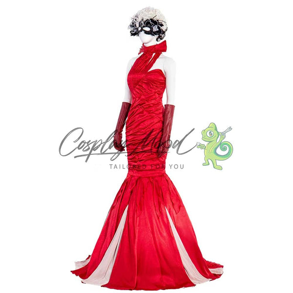 Costume-cosplay-Cruella-abito-rosso-Disney