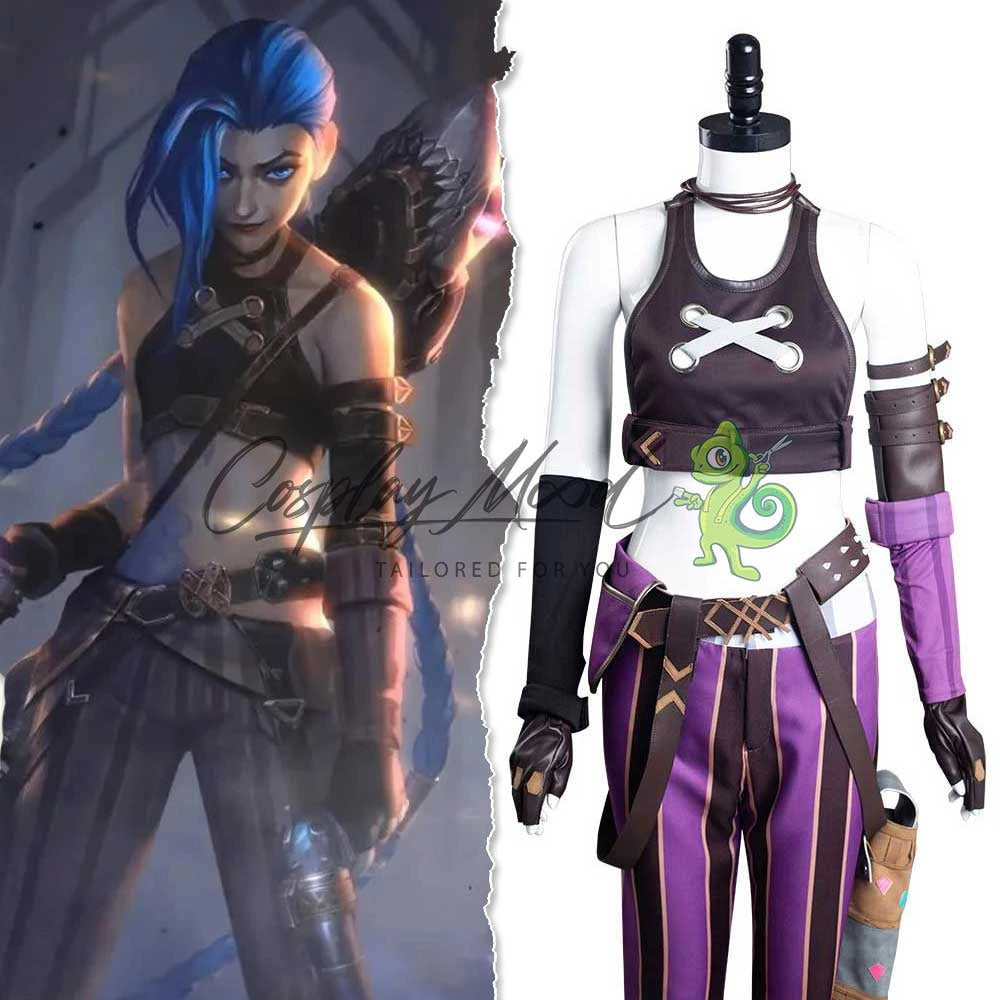 Jinx Outift League of Legends Arcane Jinx Cosplay Costume | Cosplaymood.com ...
