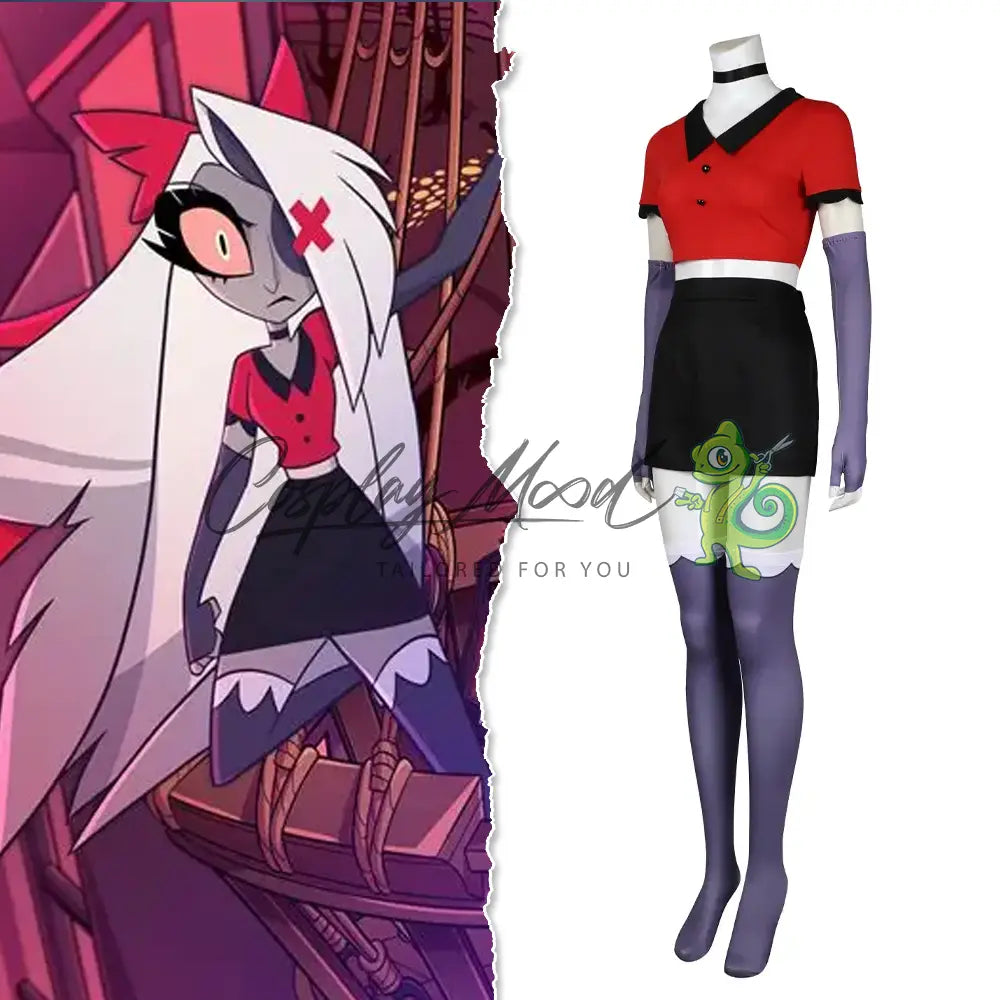 Costume-cosplay-Vaggie-abito-rosso-Hazbin-Hotel-1
