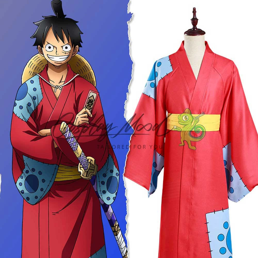 ONE PIECE-Monkey D Luffy Cosplay Costume 1th Red