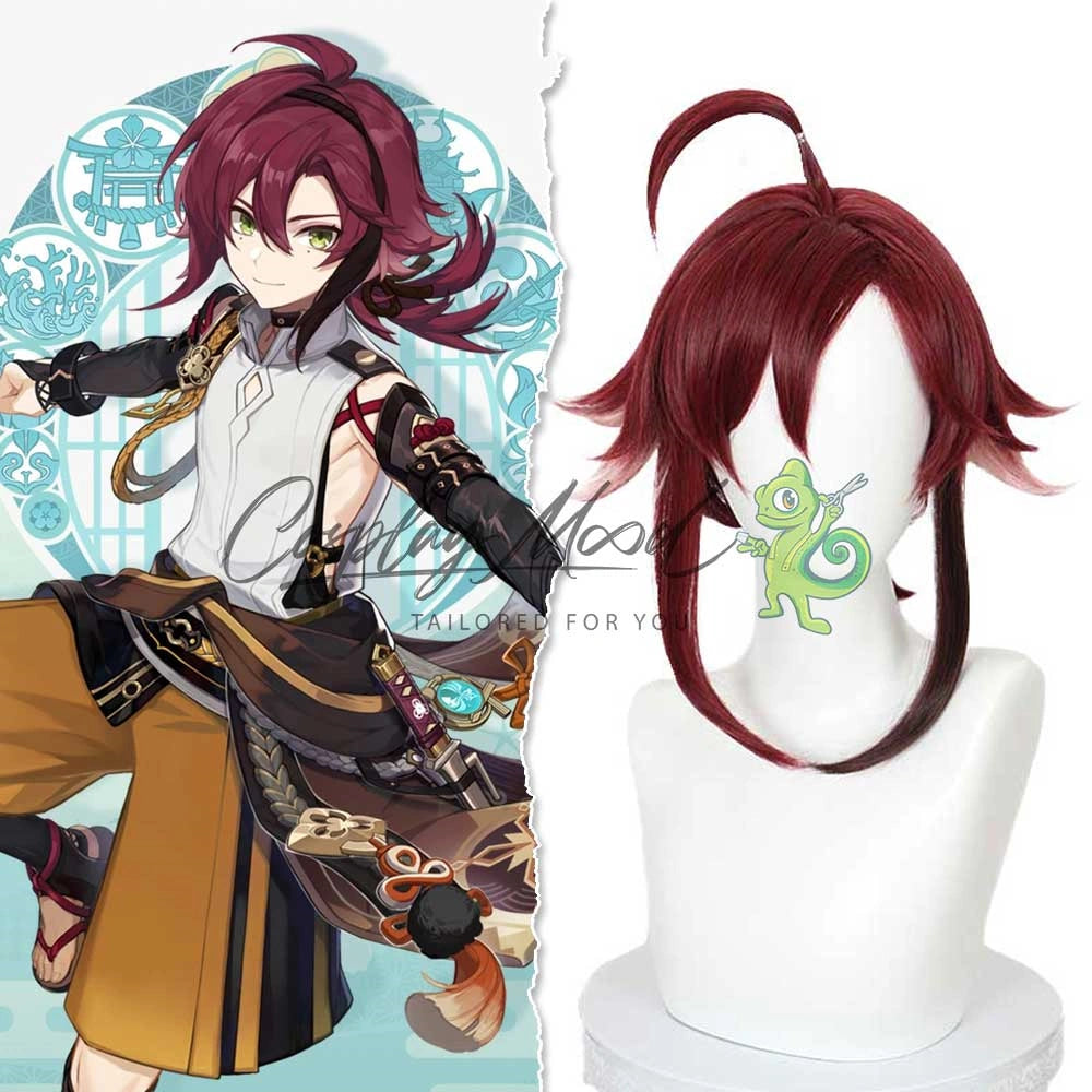Parrucca-Cosplay-Shikanoin-Heizou-Genshin-Impact-1