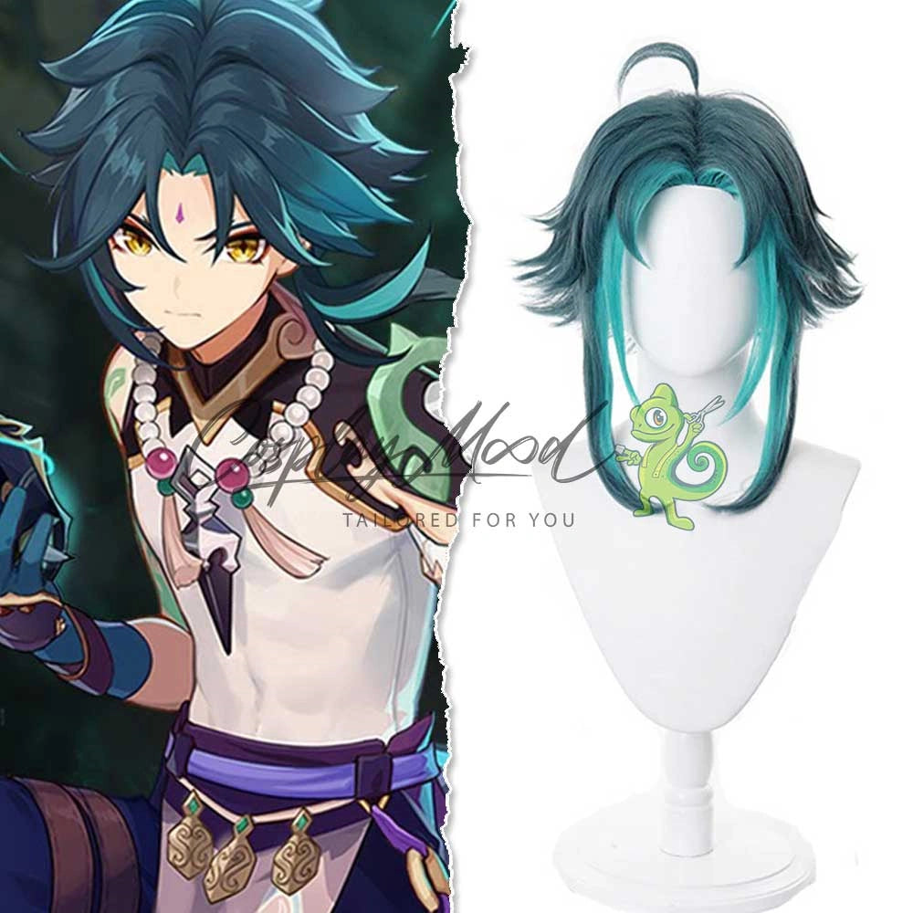 Genshin Impact Xiao Cosplay Wig Cosplaymood Cosplaymood Genshin Impact Xiao Cosplay Wig Cosplaymood Cosplaymood