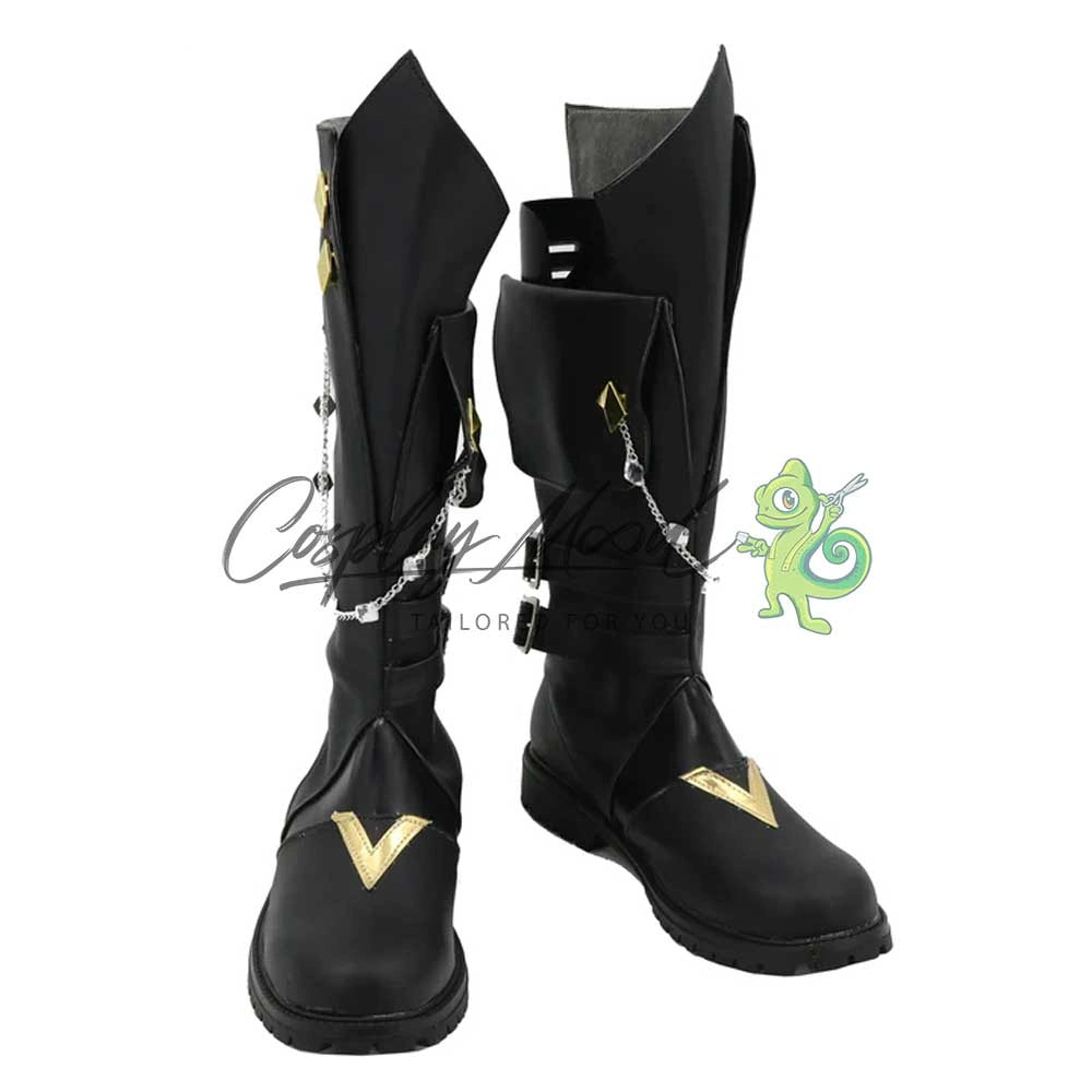 Rinascimento Medievale Cosplay Boots - Stivali In Pelle PU Scarpe Con Rinascimento Medievale Cosplay Boots - Stivali In Pelle PU Scarpe Con