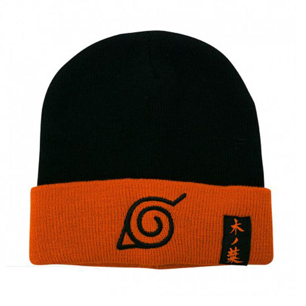 Berretto Invernale Cappellino Naruto Shippuden "Konoha" Zuccotto Beanie Idea Regalo Nerd