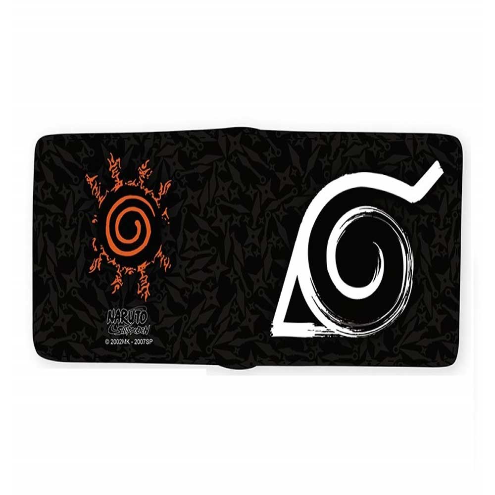 Portafoglio Unisex in vinile Naruto Shippuden "Konoha" Idea Regalo Nerd